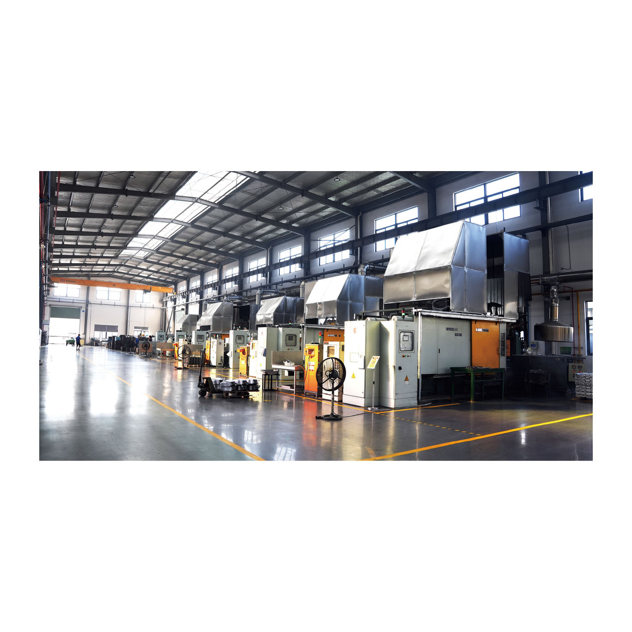 Casting-machine hall; manufacturing capability photograph
