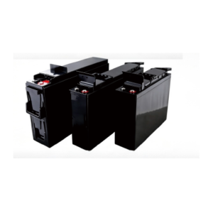 Front-terminal battery cases, terminal ends visible; representative FT range illustration